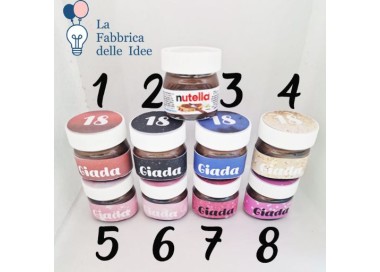 Nutellina personalizzata in vetro 25 g SENZA GLUTINE 1 PZ