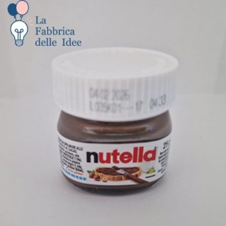 Nutellina personalizzata in vetro 25 g SENZA GLUTINE 1 PZ