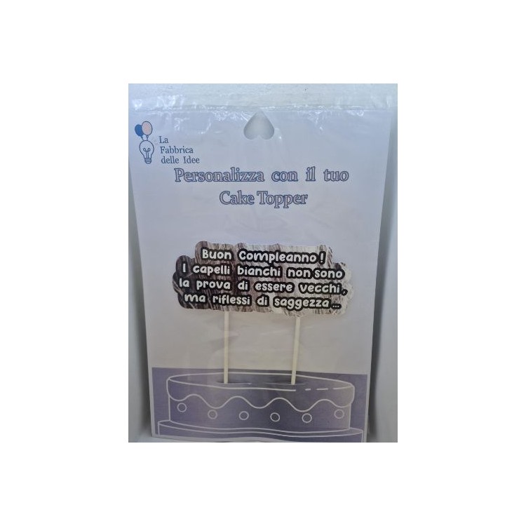 Cake Topper UMORISTICI  in carta fotografica lucida L 17/18 cm x h 8/9 cm 1 pz