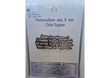 Cake Topper UMORISTICI  in carta fotografica lucida L 17/18 cm x h 8/9 cm 1 pz