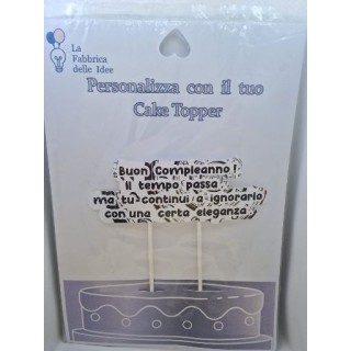 Cake Topper UMORISTICI  in carta fotografica lucida L 17/18 cm x h 8/9 cm 1 pz