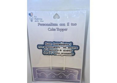 Cake Topper UMORISTICI  in carta fotografica lucida L 17/18 cm x h 8/9 cm 1 pz