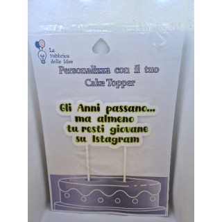 Cake Topper UMORISTICI  in carta fotografica lucida L 17/18 cm x h 8/9 cm 1 pz