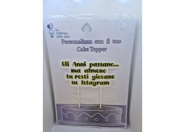 Cake Topper UMORISTICI  in carta fotografica lucida L 17/18 cm x h 8/9 cm 1 pz