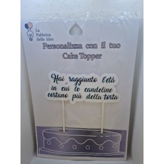 Cake Topper UMORISTICI  in carta fotografica lucida L 17/18 cm x h 8/9 cm 1 pz