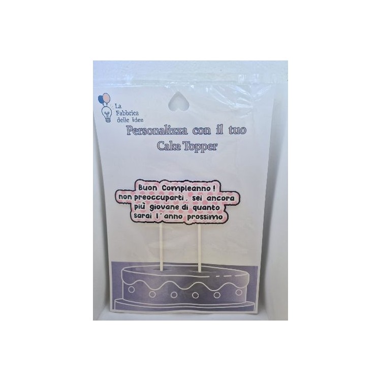 Cake Topper UMORISTICI  in carta fotografica lucida L 17/18 cm x h 8/9 cm 1 pz