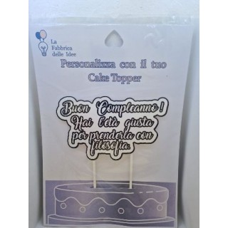Cake Topper UMORISTICI  in carta fotografica lucida L 17/18 cm x h 8/9 cm 1 pz
