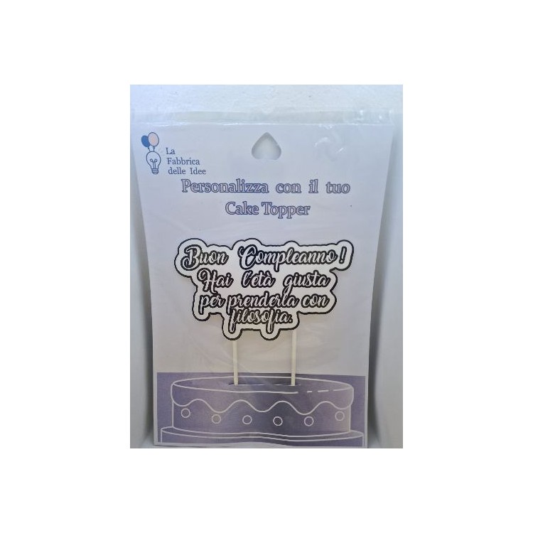 Cake Topper UMORISTICI  in carta fotografica lucida L 17/18 cm x h 8/9 cm 1 pz