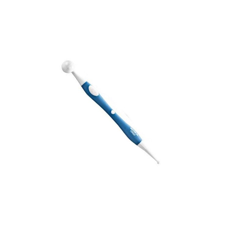 ATTREZZO SFERA (Modella Fiori) in Plastica con Manico Antiscivolo - Lunghezza attrezzo:  16 cm - Diametro sfere : 15 mm / 4 mm - Confezione da 1 pezzo - DECORA