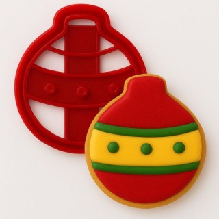 Tagliapasta Pallina di Natale in plastica 1 pz