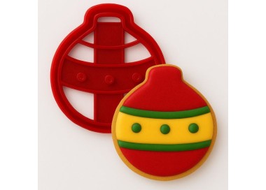 Tagliapasta Pallina di Natale in plastica 1 pz