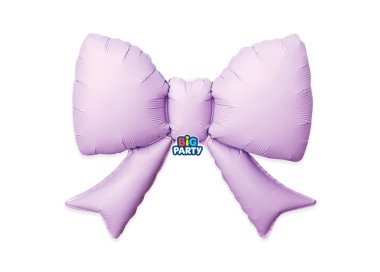  Palloncino Foil a Forma di fiocco 43 x 55 cm Bow Lilla 1 pz
