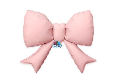  Palloncino Foil a Forma di fiocco 43 x 55 cm Bow Rosa 1 pz