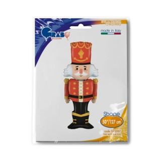 Palloncino SCHIACCIANOCI   Natalizio  Da gonfiare ad elio Supershape  - 107   cm  1 pz