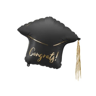 Palloncino Tocco  Laurea con scritto ( CONGRATS  !) - Supershape - 60 cm -1 pz