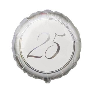 Palloncino 25° Anniversario di Matrimonio - - 43 cm - 1 pz