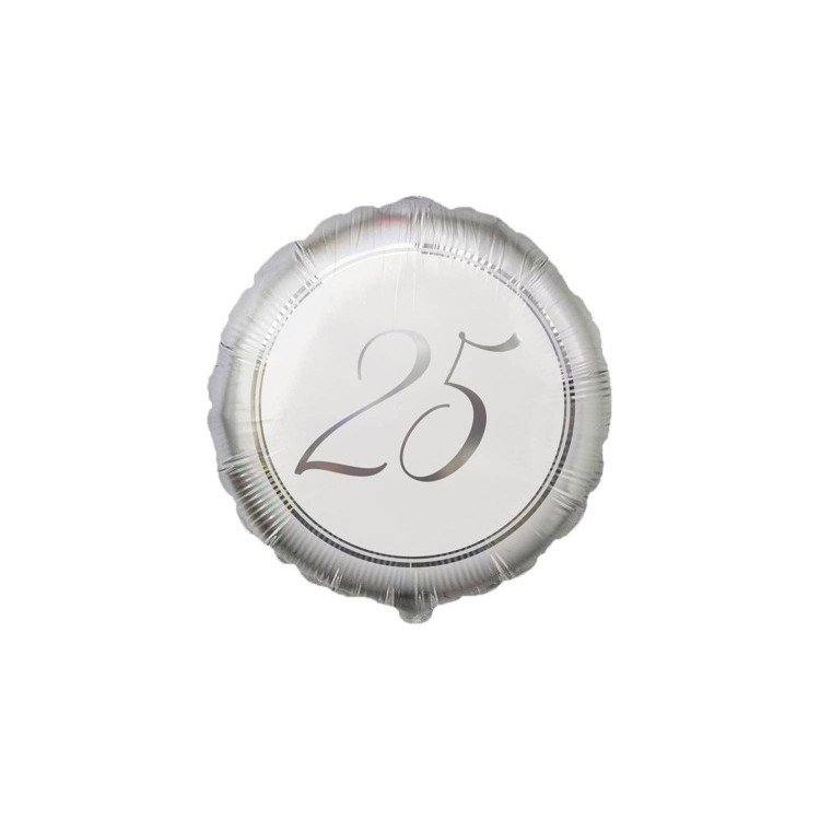 Palloncino 25° Anniversario di Matrimonio - - 43 cm - 1 pz