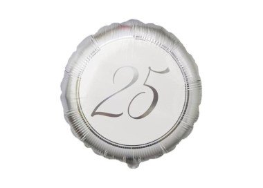 Palloncino 25° Anniversario di Matrimonio - - 43 cm - 1 pz