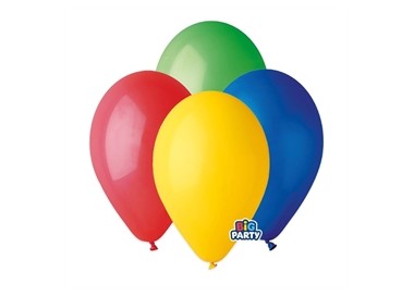 16 palloncini in lattice COLORI MISTI ASSORTITI 10" 26 Cm  BIG PARTY .