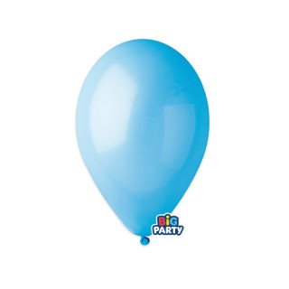 10  palloncini in lattice colore CELESTE 10" 26Cm BIG PARY