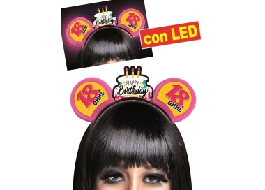 CERCHIETTO TOPINA 18 ANNI CON LED