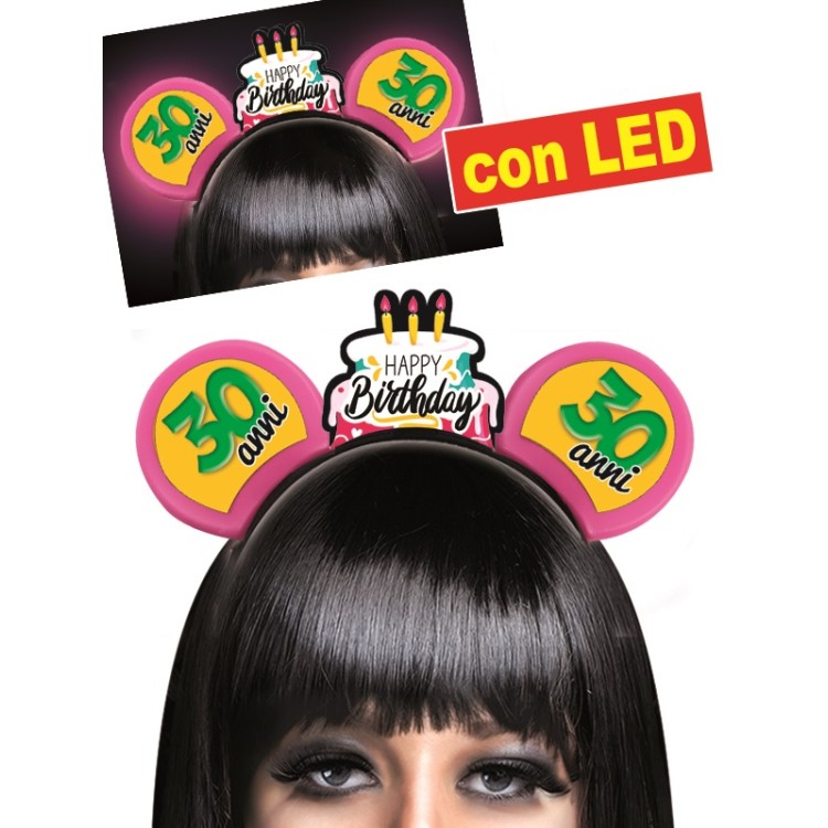 CERCHIETTO TOPINA 30 ANNI CON LED