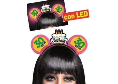 CERCHIETTO TOPINA 30 ANNI CON LED