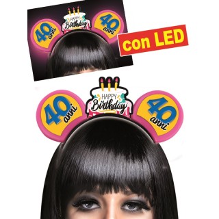 CERCHIETTO TOPINA 40 ANNI CON LED