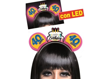 CERCHIETTO TOPINA 40 ANNI CON LED