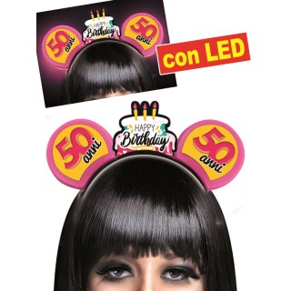 CERCHIETTO TOPINA 50 ANNI CON LED