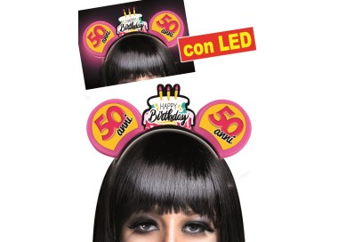 CERCHIETTO TOPINA 50 ANNI CON LED