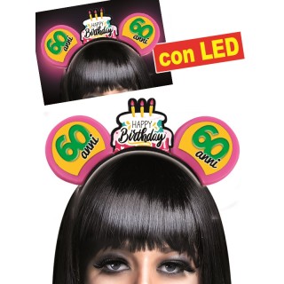 CERCHIETTO TOPINA 60 ANNI CON LED