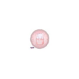 Palloncino  BABY GIRL elefantino 18" / 46 cm 1 pz