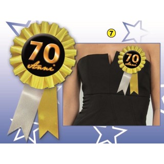 COCCARDINA 70 ANNI 1  PZ.( Colori misti senza possibilità di scelta )