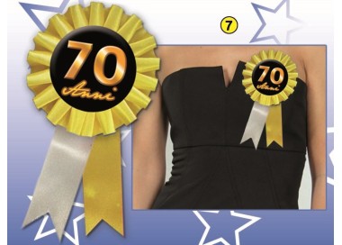 COCCARDINA 70 ANNI 1  PZ.( Colori misti senza possibilità di scelta )