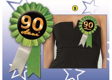 COCCARDINA 90 ANNI 1  PZ.( Colori misti senza possibilità di scelta )