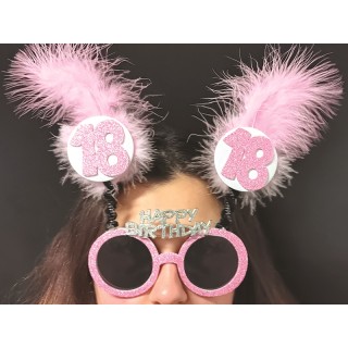 OCCHIALI GLITTER E MARABU’ 18 ANNI  pz 1 (COLORI ASSORTITI SENZA POSSIBILITA DI SCELTA )