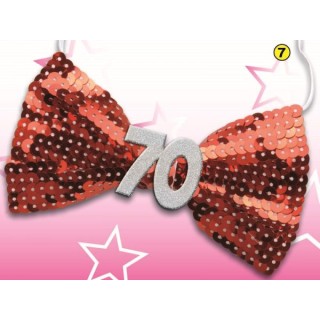 Papillon con Payette 70 Anni  1 pz(colori vari senza possibilità di scelta)