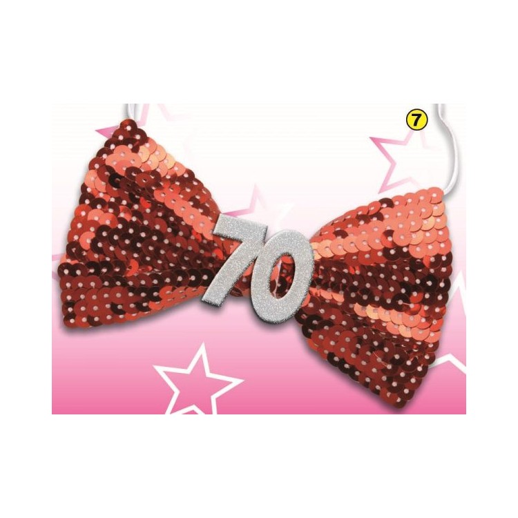 Papillon con Payette 70 Anni  1 pz(colori vari senza possibilità di scelta)