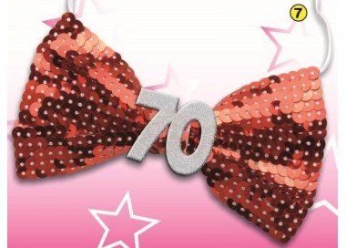 Papillon con Payette 70 Anni  1 pz(colori vari senza possibilità di scelta)