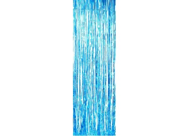 Festone filare tenda color celeste misura 1 x 2 metri   1 pz