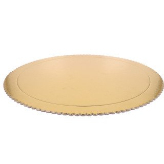 Piatto Ala oro Sottotorta tondo 30 cm x 0,3 cm spessore  Graziano Dolci