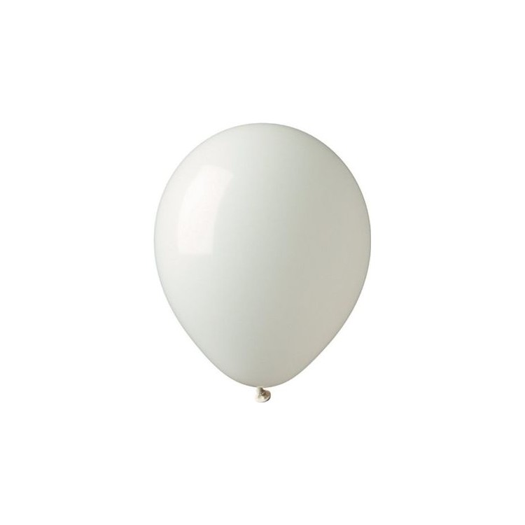 25 palloncini in lattice colore BIANCO 10" 26 Cm Big Party .
