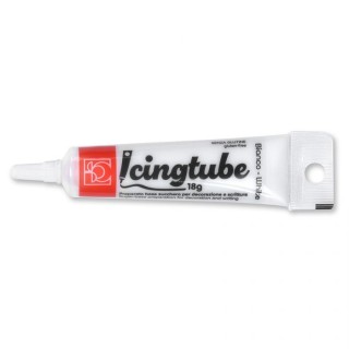 IcingTube Bianco  - Preparato base zucchero per decorazione e scrittura 18 gm senza glutune 1 pz Modecor