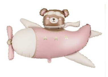 ORSO su areoplano rosa   94 x 61 cm - 1 pezzo