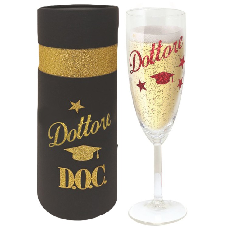 FLUTE BRILLANTINATO DOTTORE SCATOLA DELUXE