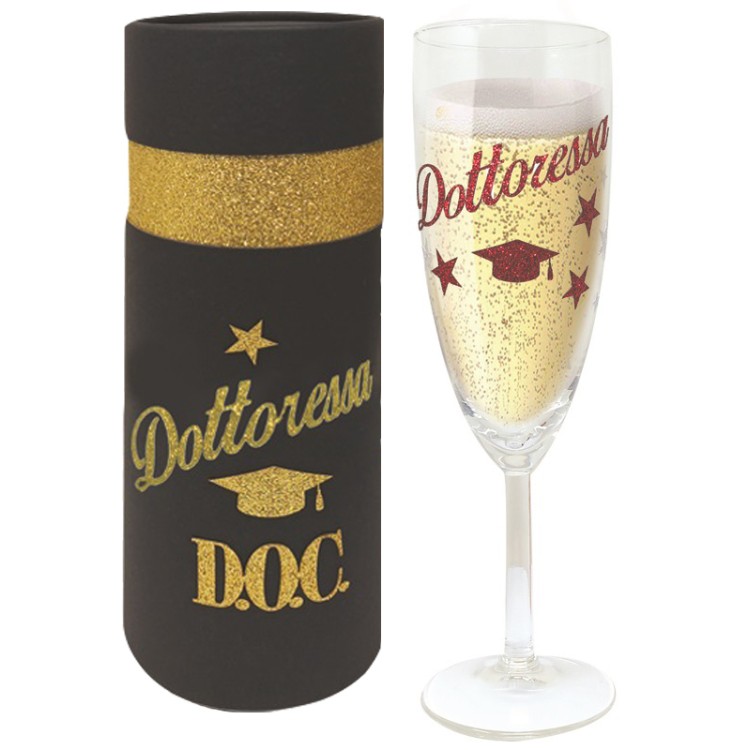 FLUTE BRILLANTINATO DOTTORESSA SCATOLA DELUXE