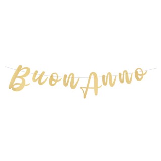 Festone Scritta Italic 300 x 15 cm Buon Anno