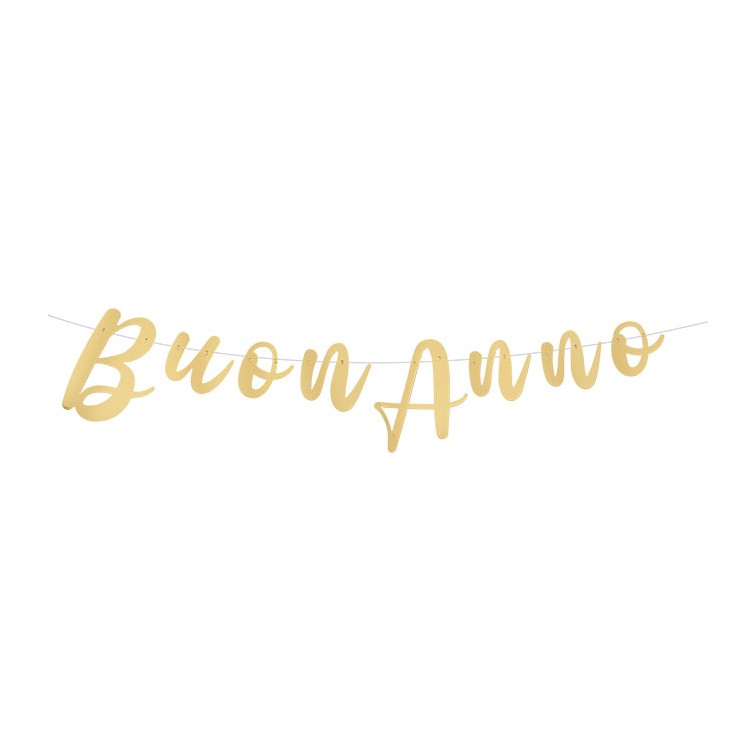 Festone Scritta Italic 300 x 15 cm Buon Anno