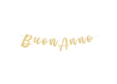 Festone Scritta Italic 300 x 15 cm Buon Anno